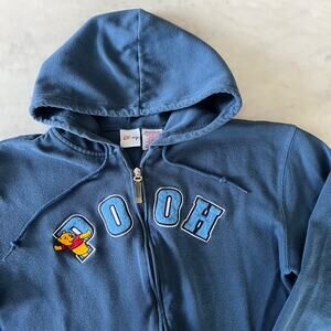 Vintage Y2K Disney Winnie the POOH Bear Zipped Hoodie Sweatshirt Jacket / S M